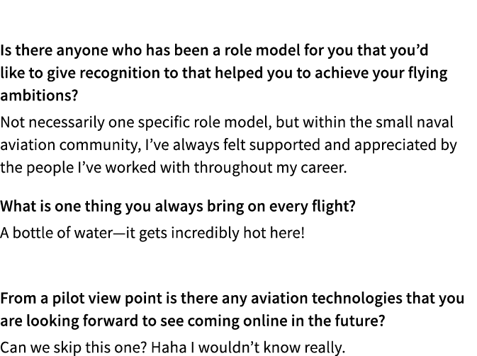  Is there anyone who has been a role model for you that you’d like to give recognition to that helped you to achieve ...