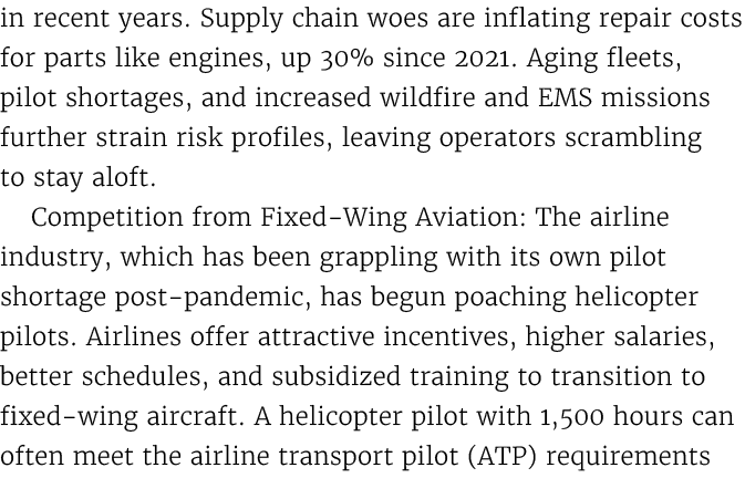 in recent years. Supply chain woes are inflating repair costs for parts like engines, up 30% since 2021. Aging fleets...