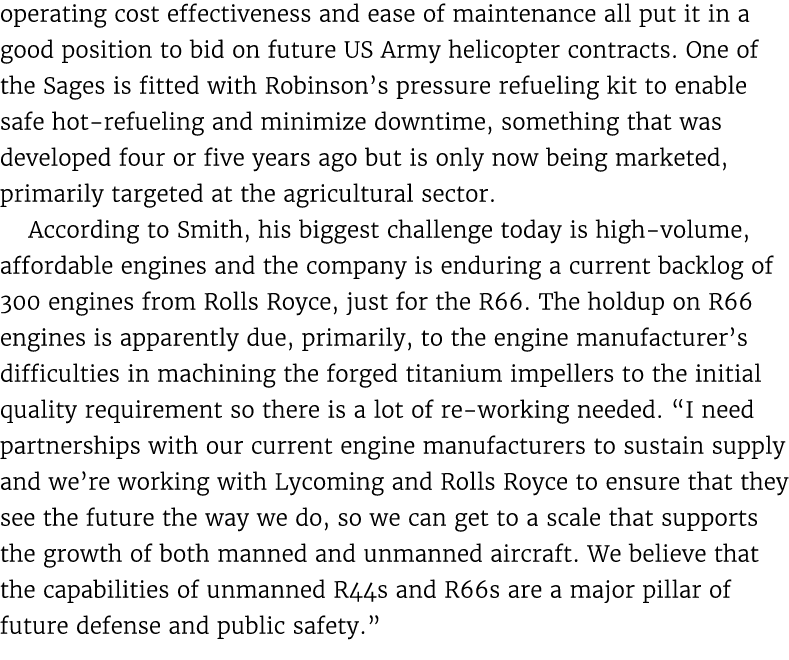 operating cost effectiveness and ease of maintenance all put it in a good position to bid on future US Army helicopte...