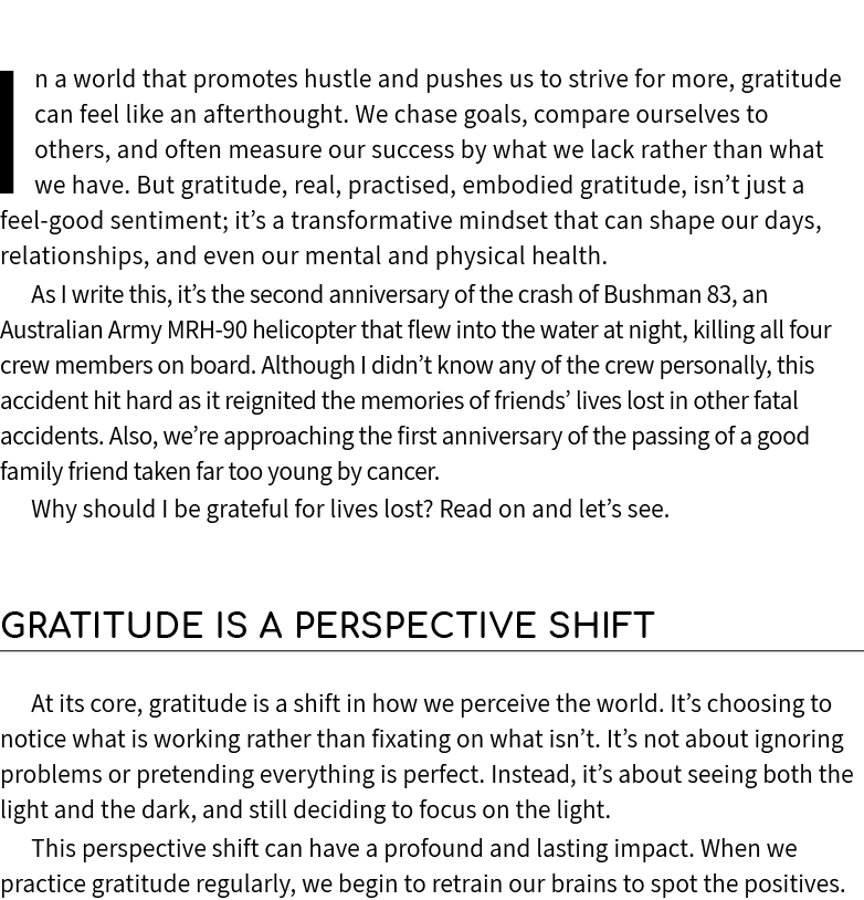 In a world that promotes hustle and pushes us to strive for more, gratitude can feel like an afterthought. We chase g...