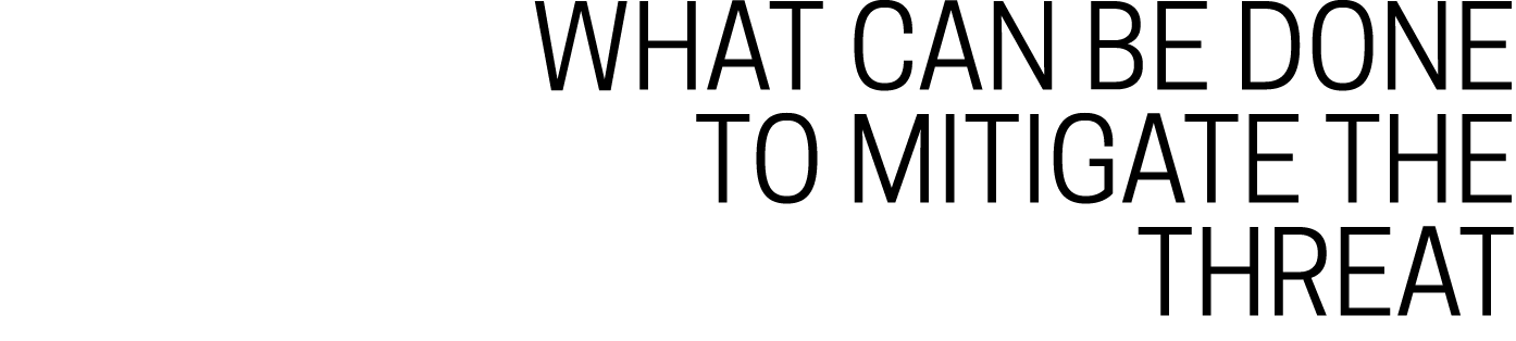 What Can Be Done to Mitigate The Threat