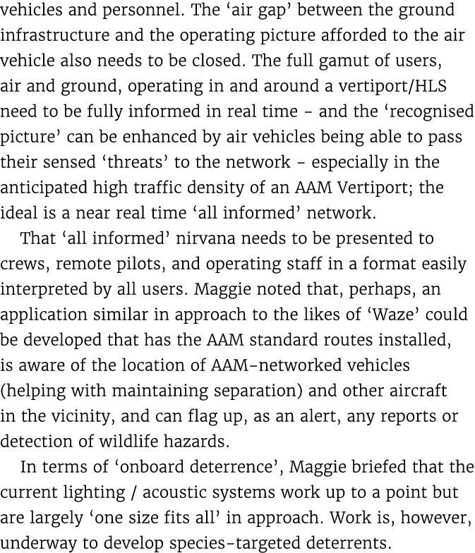 vehicles and personnel. The ‘air gap’ between the ground infrastructure and the operating picture afforded to the air...