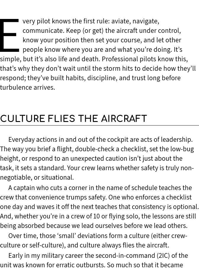 Every pilot knows the first rule: aviate, navigate, communicate. Keep (or get) the aircraft under control, know your ...