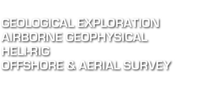 geological exploration Airborne geophysical heli rig offshore & aerial survey