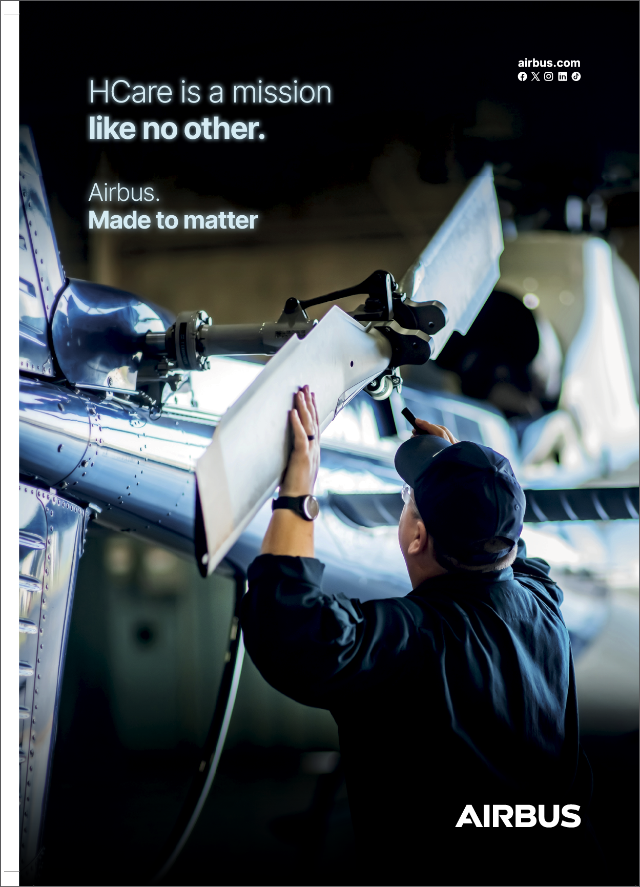 A man is working on a plane, fixing a piece of it. AI generated content