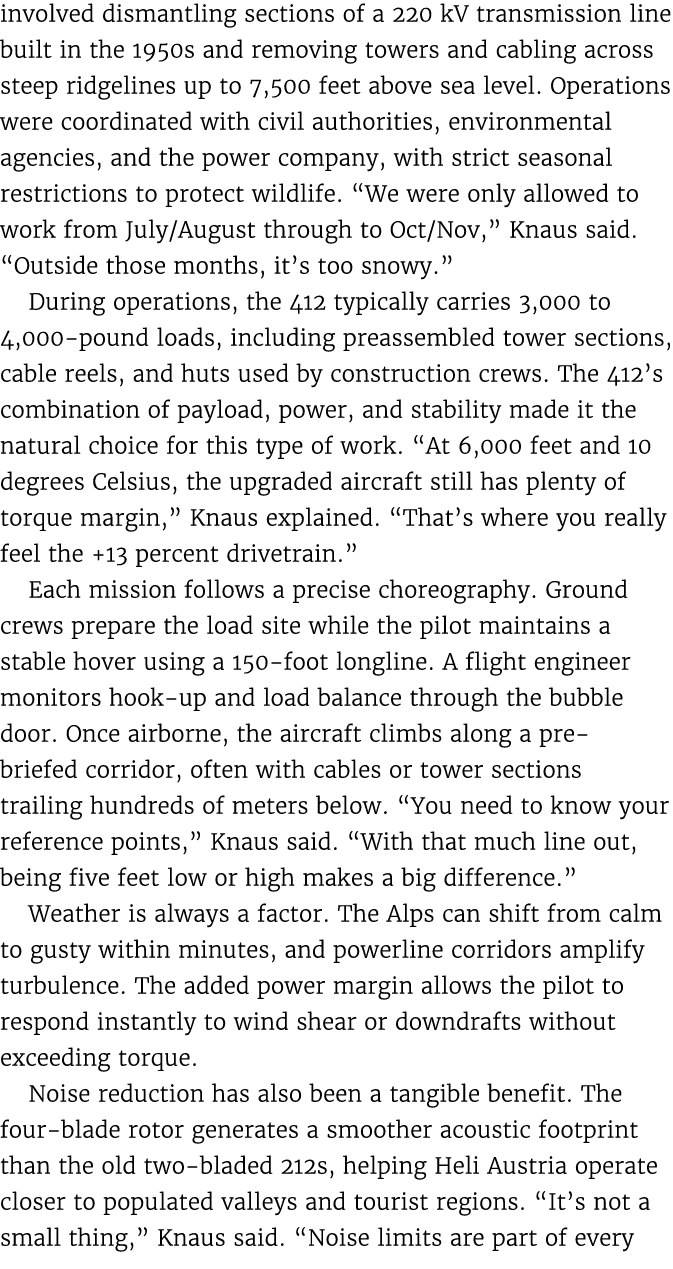 involved dismantling sections of a 220 kV transmission line built in the 1950s and removing towers and cabling across...