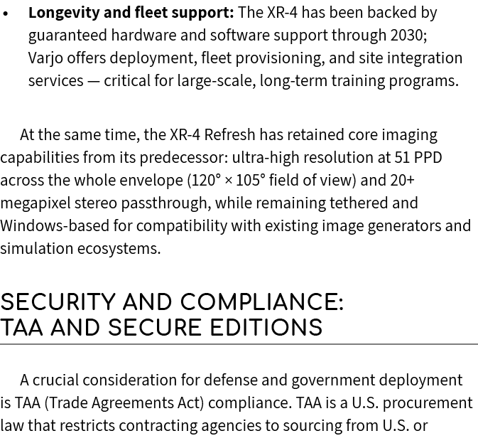 • Longevity and fleet support: The XR‑4 has been backed by guaranteed hardware and software support through 2030; Var...