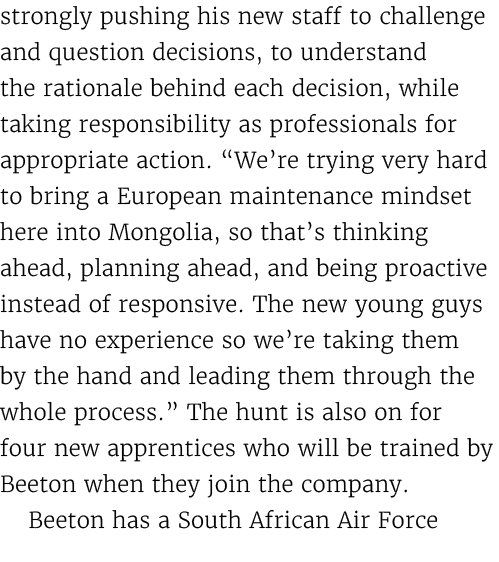 strongly pushing his new staff to challenge and question decisions, to understand the rationale behind each decision,...