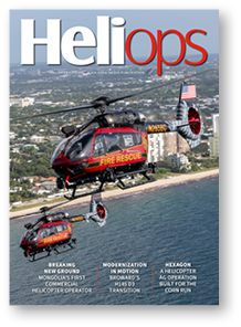 A magazine cover featuring a helicopter and a small plane flying over a beach. AI generated content