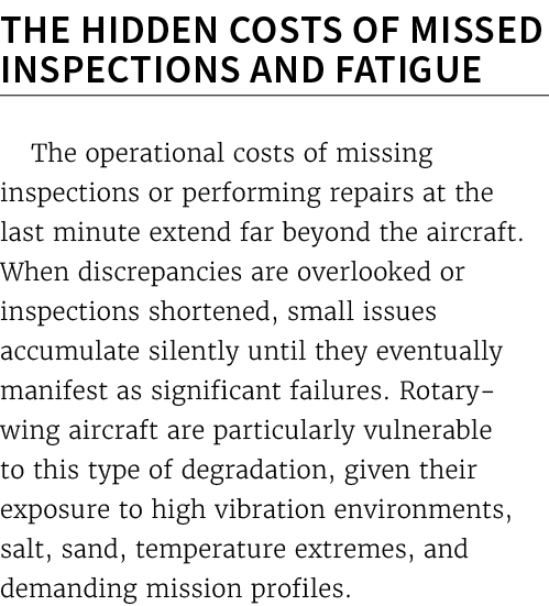 The Hidden Costs of Missed Inspections and Fatigue The operational costs of missing inspections or performing repairs...