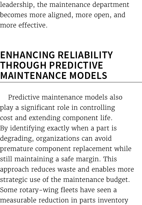 leadership, the maintenance department becomes more aligned, more open, and more effective. Enhancing Reliability Thr...