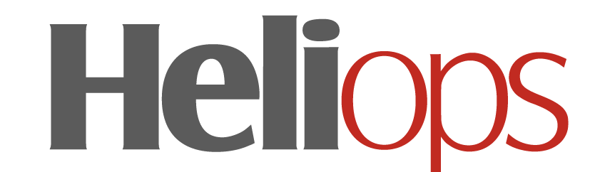 A red and white logo for a company called Helios. AI generated content
