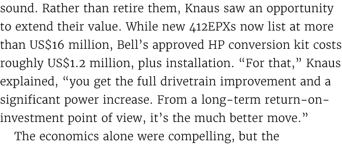 sound. Rather than retire them, Knaus saw an opportunity to extend their value. While new 412EPXs now list at more th...