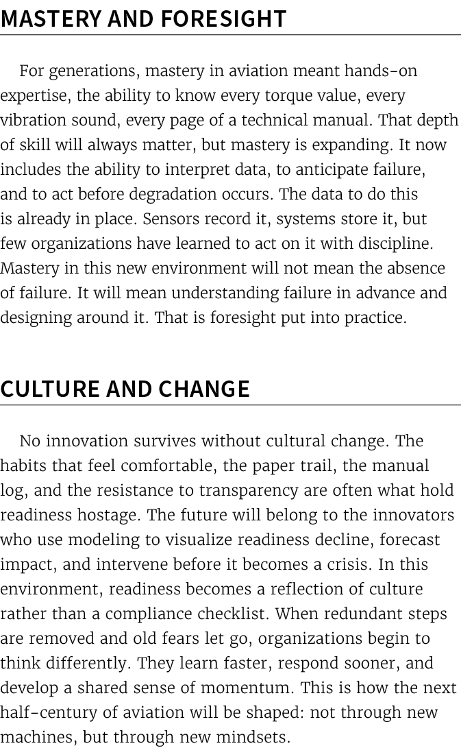 Mastery and Foresight For generations, mastery in aviation meant hands on expertise, the ability to know every torque...