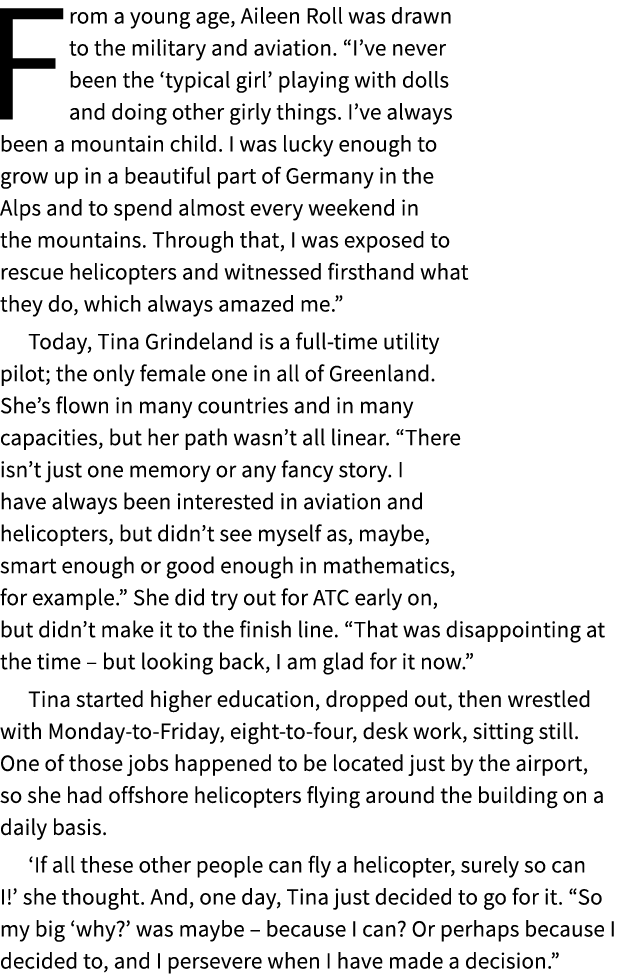 From a young age, Aileen Roll was drawn to the military and aviation. “I’ve never been the ‘typical girl’ playing wit...