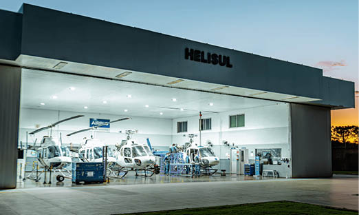 A large white building with a blue sign on the side. AI generated content