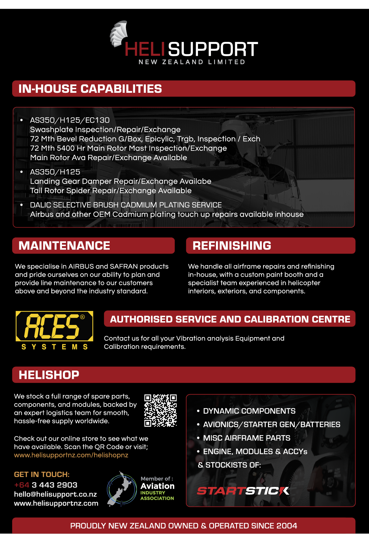 A flyer for a company called Heli Support. AI generated content