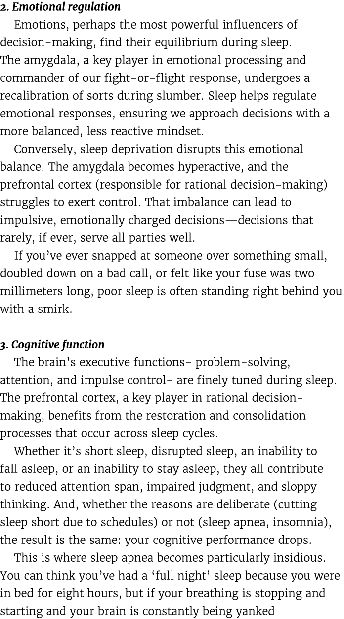 2. Emotional regulation Emotions, perhaps the most powerful influencers of decision making, find their equilibrium du...