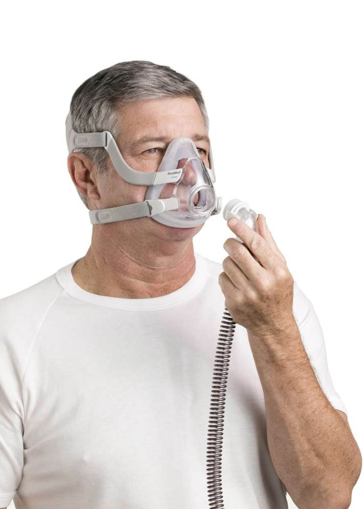 A man wearing a mask on his face. AI generated content