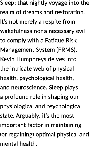 Sleep; that nightly voyage into the realm of dreams and restoration. It’s not merely a respite from wakefulness nor a...