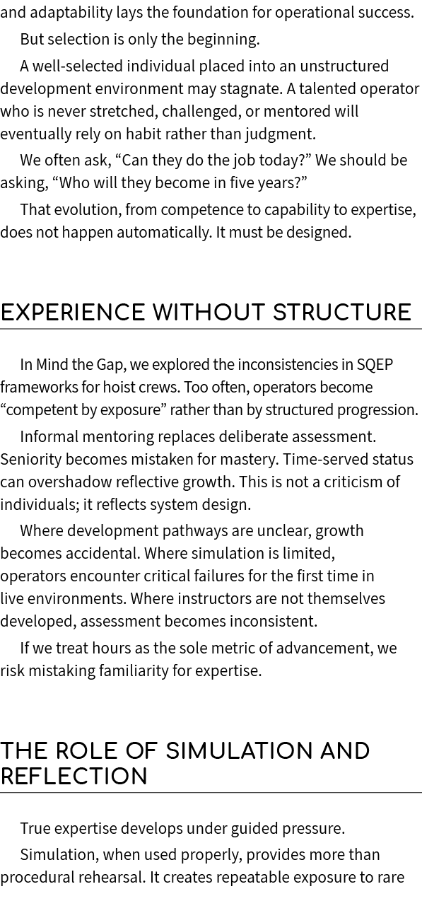 and adaptability lays the foundation for operational success. But selection is only the beginning. A well selected in...