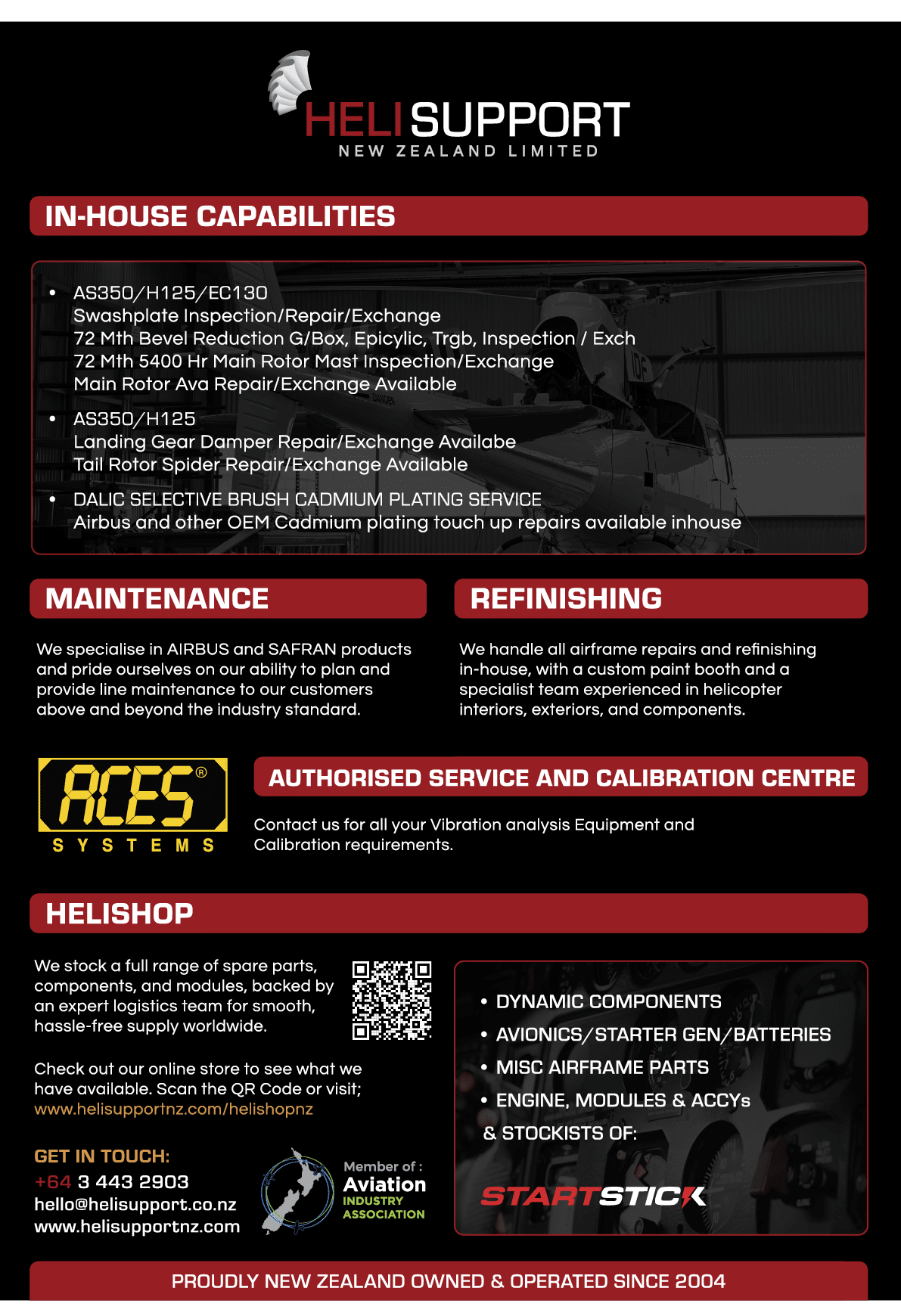 A flyer for a company called Heli Support. AI generated content