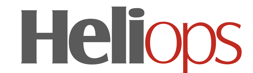 A red and white logo for a company called Helios. AI generated content