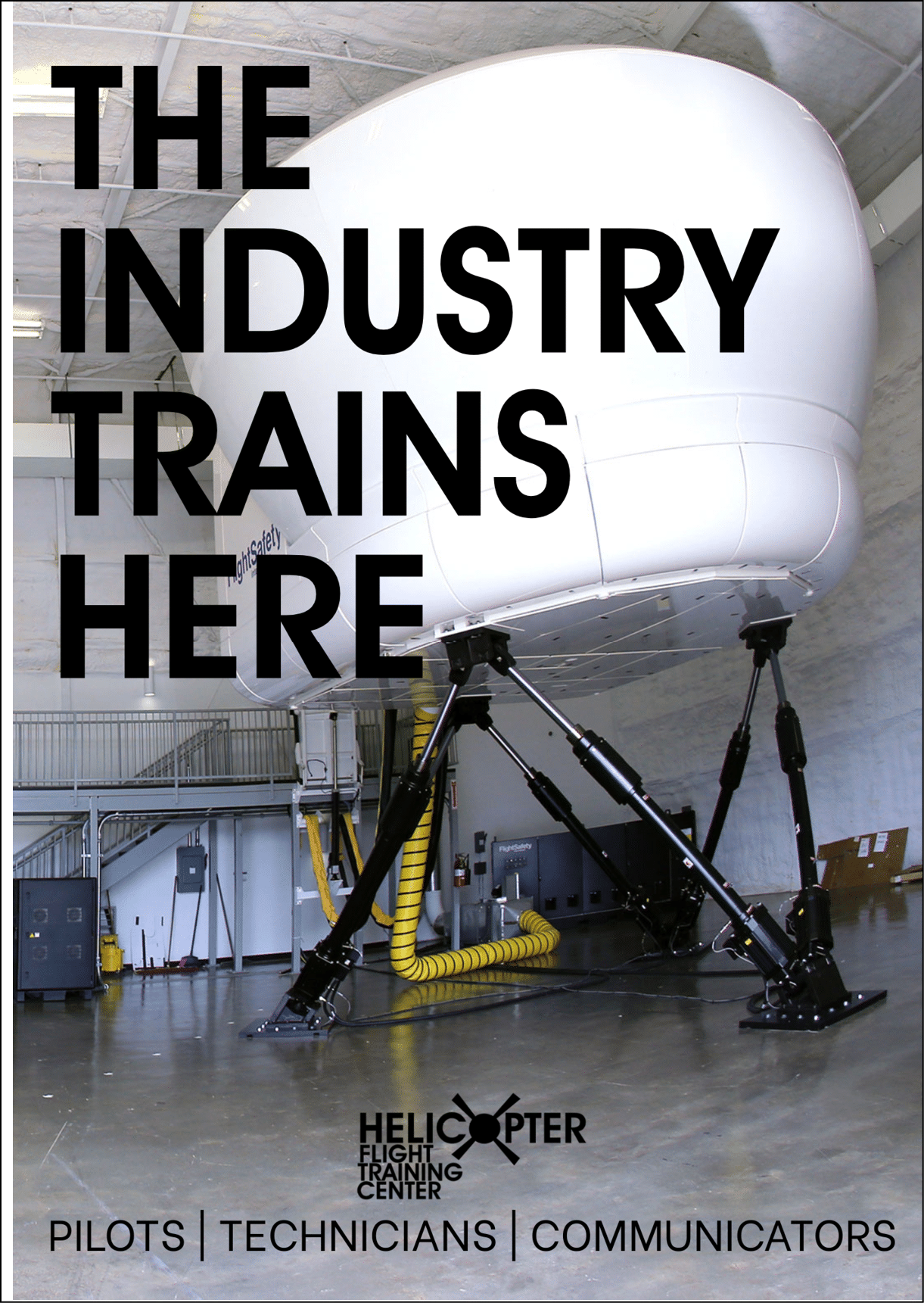 A poster advertising helicopter pilot training. AI generated content