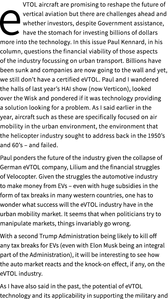 eVTOL aircraft are promising to reshape the future of vertical aviation but there are challenges ahead and whether in...