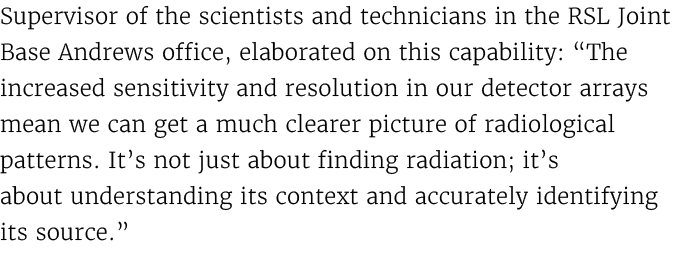Supervisor of the scientists and technicians in the RSL Joint Base Andrews office, elaborated on this capability: “Th...