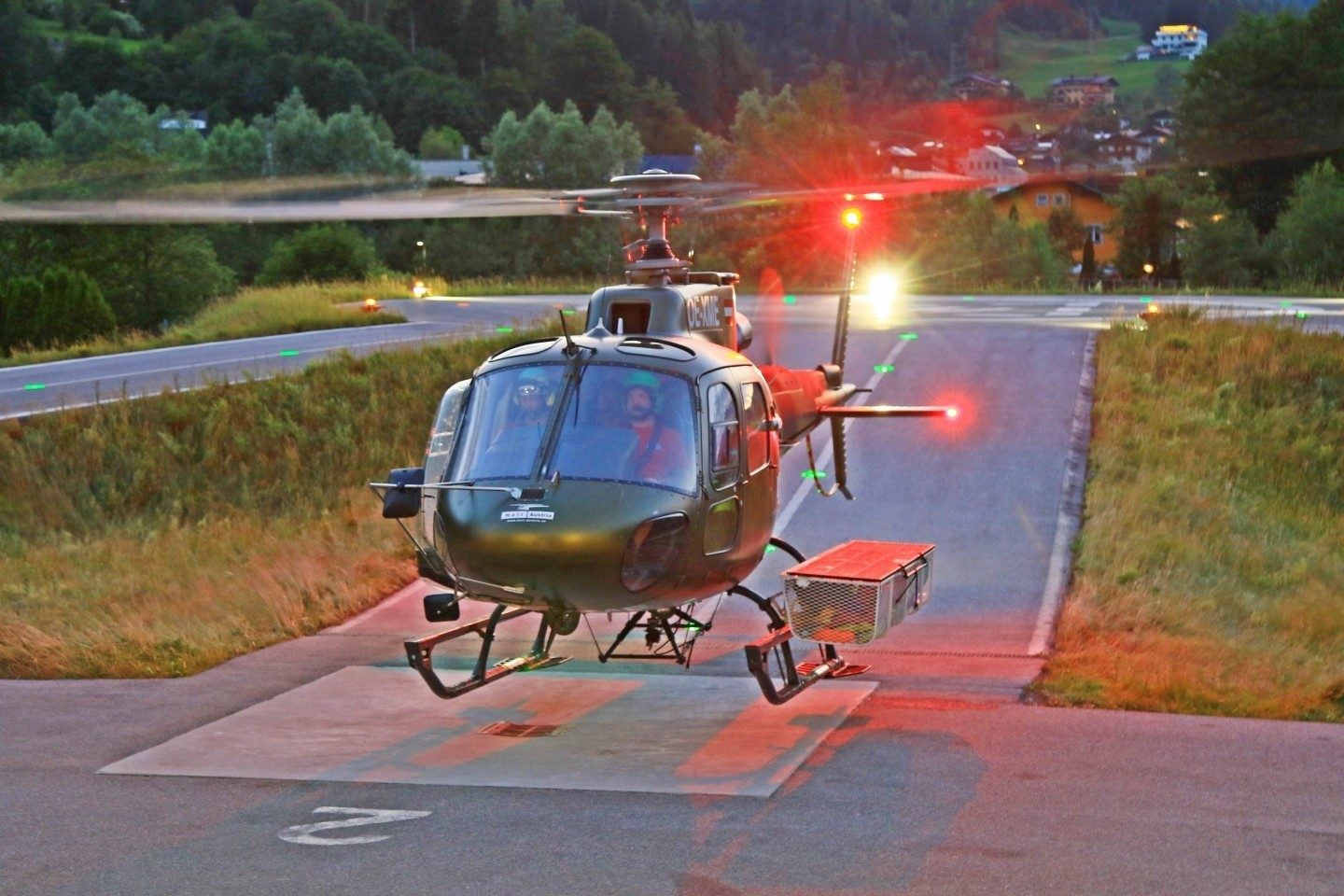 AS350 (OE-XME) of HeliAustria coming back to base after mountain working mission in Austria. HeliAustria is based in St. Johann / Pongau.
There are a lot of different choppers based.