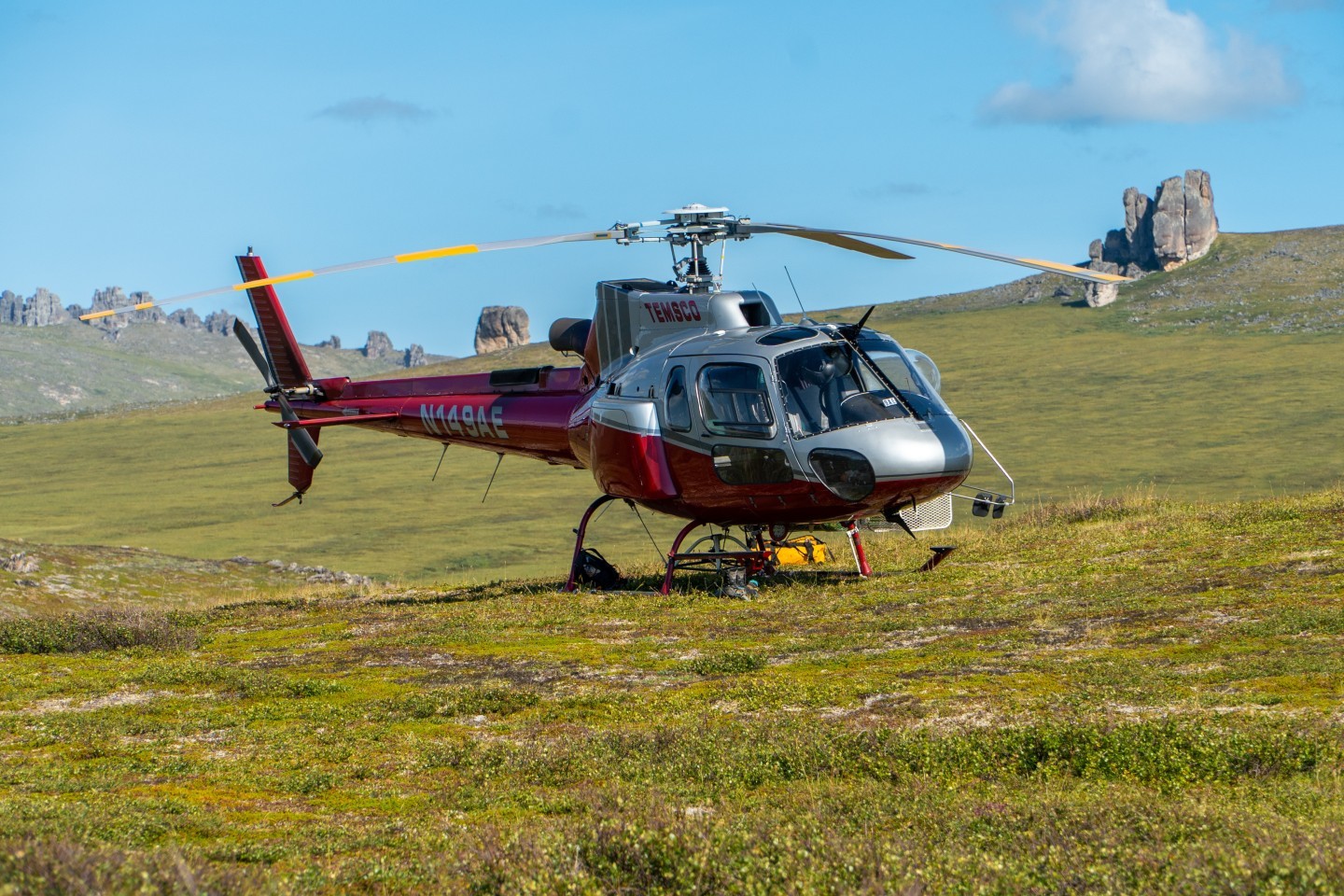Annual maintenance on remote arctic weather stations in Bering Land Bridge National Preserve