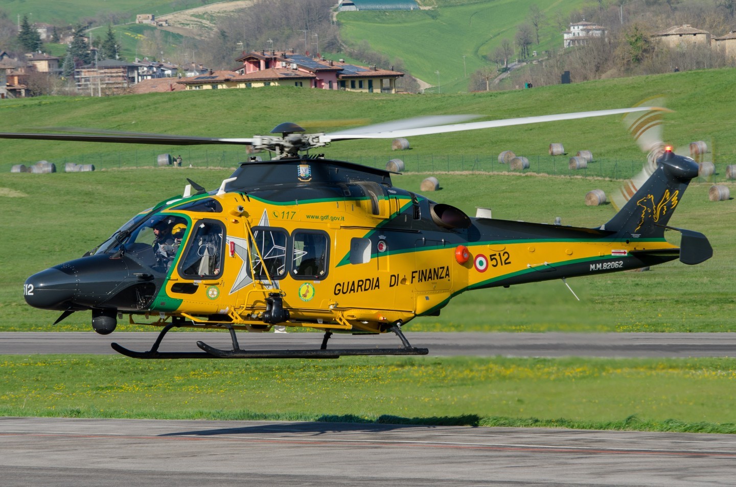 Leonardo UH-169A "Guardia di Finanza" call-sign "Volpe 512" MM82062 in Pavullo nel Frignano airport. during "SATER 1-25" military exercise with "Soccorso Alpino Emilia Romagna" and Italian Air Force.