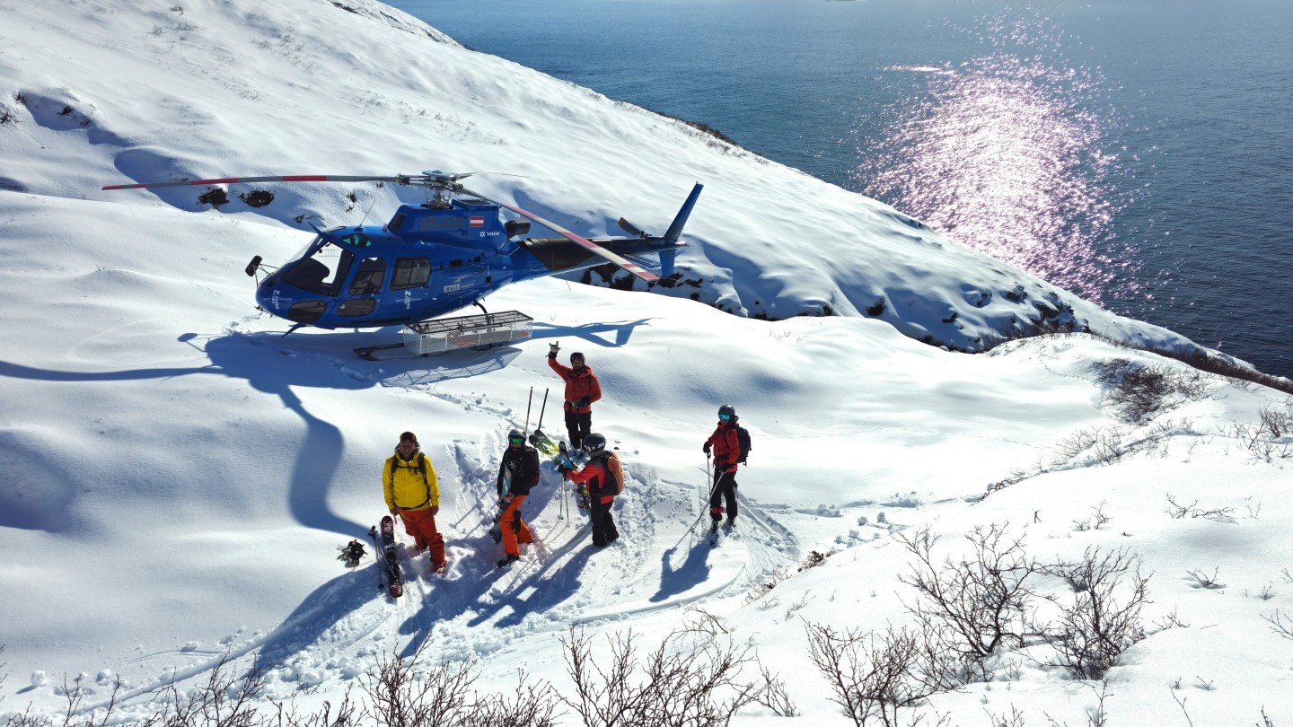 Heli skiing in Iceland with Arctic Heli Skiing  My absolute favorite part of being a pilot—sharing amazing moments with happy people in breathtaking nature.