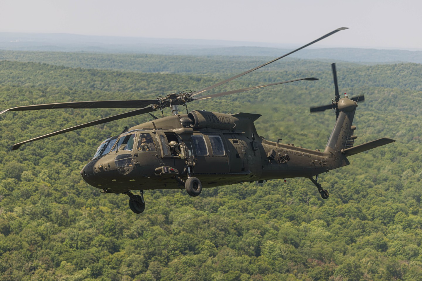 Alpha Company 2nd Battalion 10th Aviation Regiment conducting flight to Forward Arming and Refueling Point (FARP) for feasibility of used of future deployment