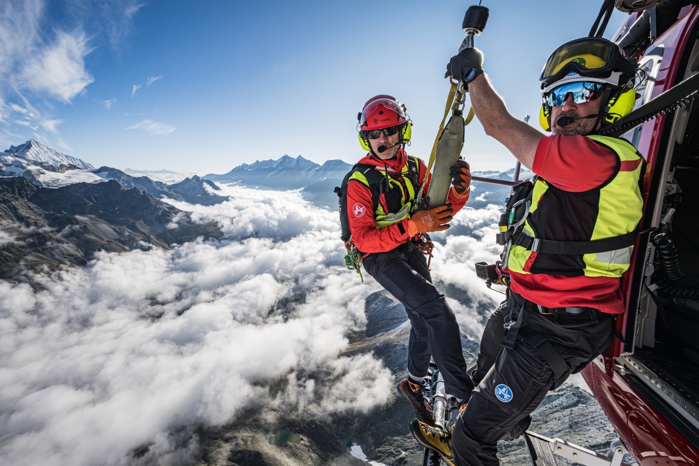 This summer, I had the unique opportunity to accompany Air Zermatt on two days of real live mountain rescues. With my camera, I was able to get up close and personal as the crews set off on demanding missions in the Valais mountains at short notice.

These were intense hours full of impressions, marked by situations that are far removed from everyday life: the moment when seconds count, the interaction between pilot, rescue specialists and doctors, and the incredible precision with which everyone in the team acts.
 
For me, it was not only a special experience photographically, but also very moving on a human level. The mountains reveal their full beauty, but also their dangers – and the professionalism of Air Zermatt commands deep respect.