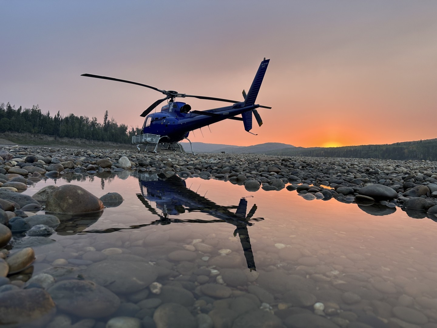 Sunrise over Peace River