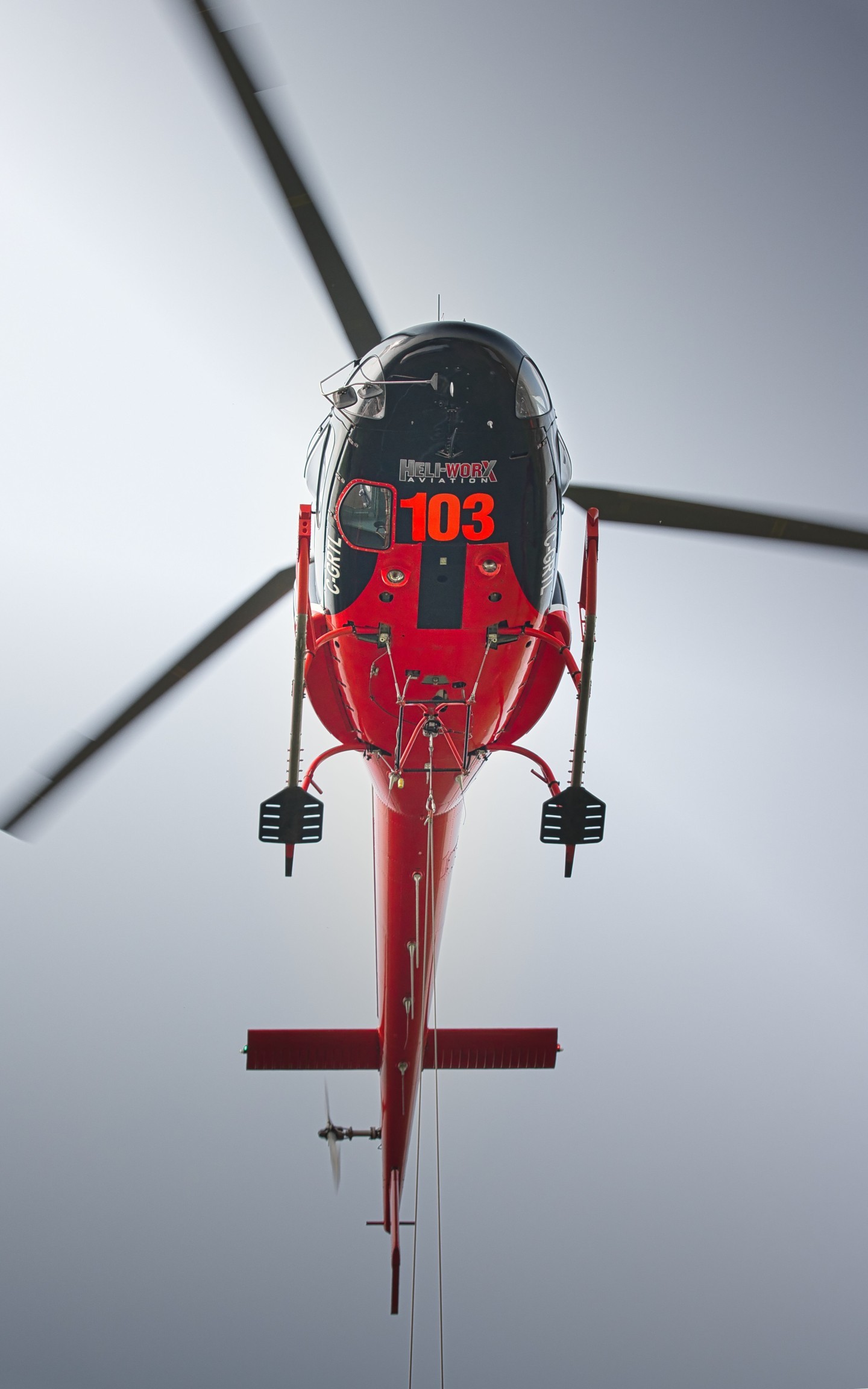 An AS350 B2 with Heli-worx Aviation