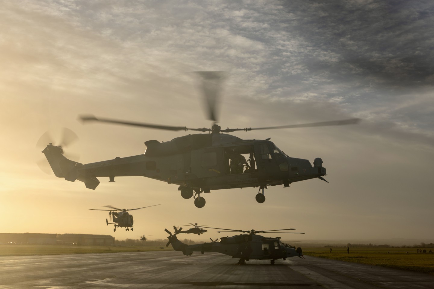 Wildcats and apaches part of the 1st aviation brigade departing exercise pinion Titan