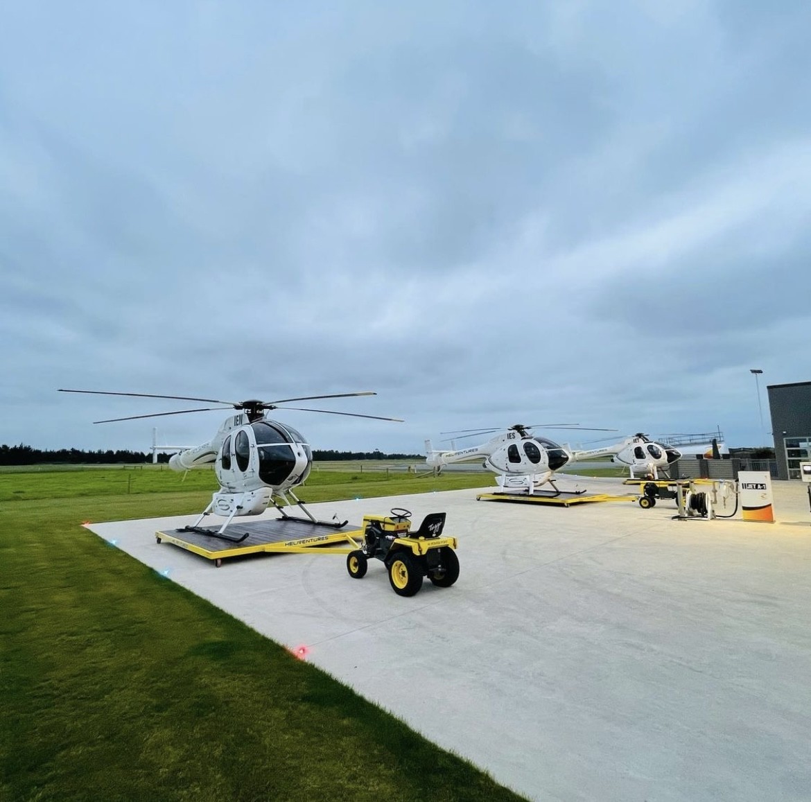 Heliventures NZ 3x 520Ns line up.