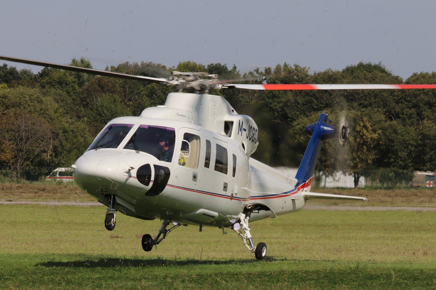 Elicompany's new fleet acquisition for year 2025, the unique Sikorsky S76C currently operated from an Italian company. The ship is taking off from Milano Bresso Airfiled during Monza Formula 1 Grand Prix Event.