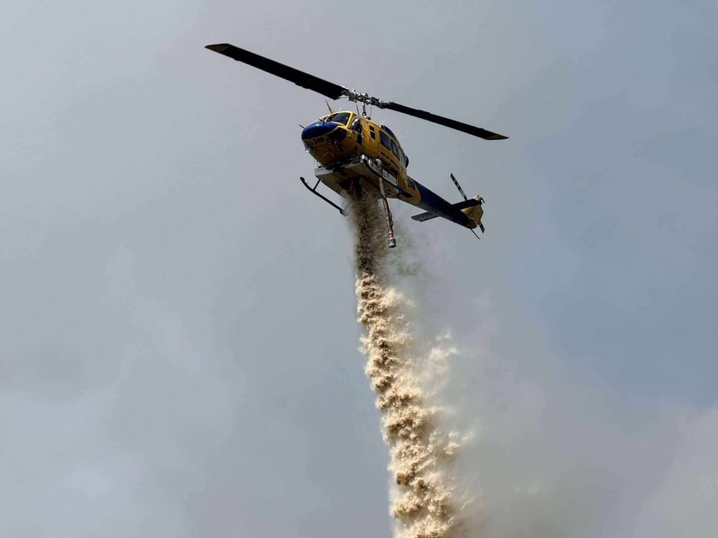 Action shot dropping a load