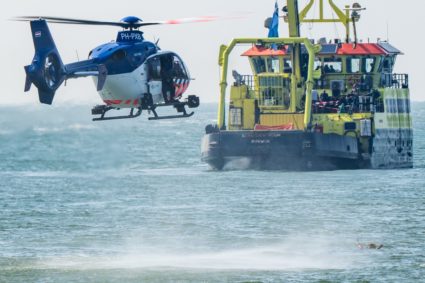 PH-PXB - Airbus Helicopters - EC135 
Dutch Police Heli
Looking for a drowning man
Demo @ Recue Vlissingen event