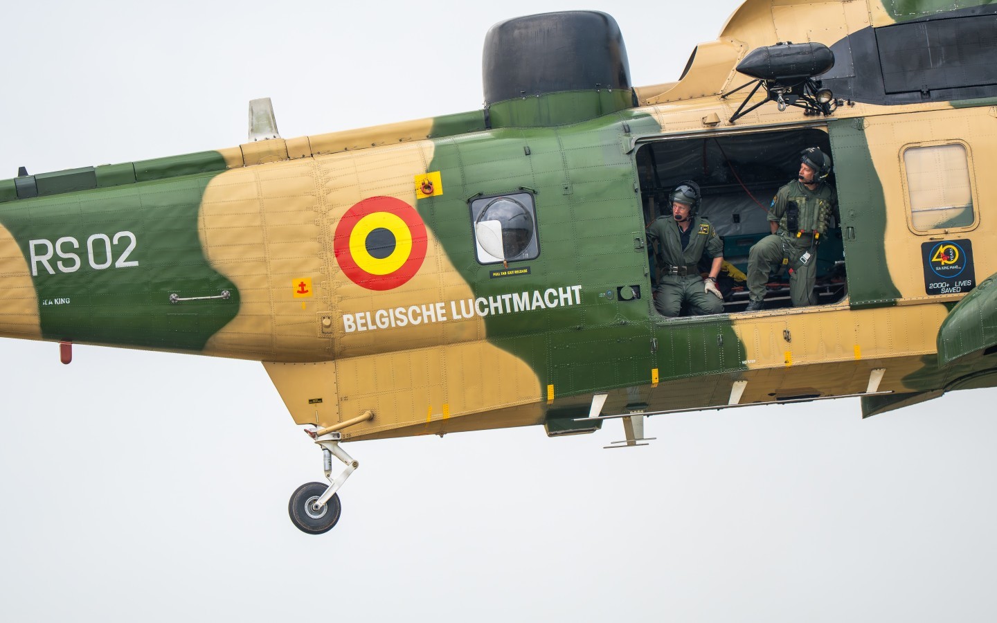 Former Belgian Air Force Sea King mk.48
Cabin crew 
now operated by Historical Helicopters