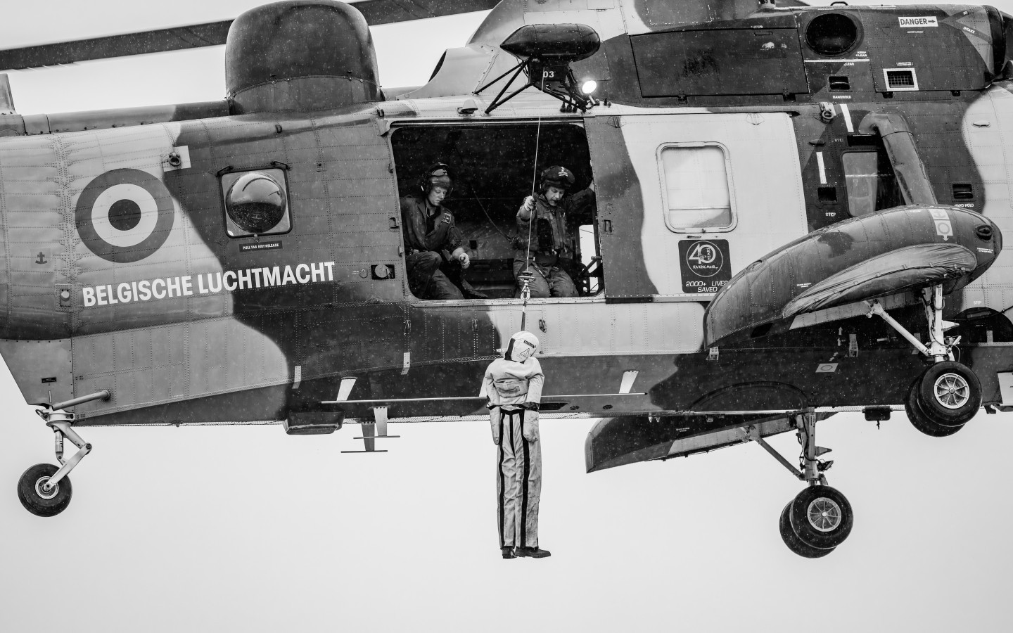 Former Belgian Air Force Sea King Cabin crew