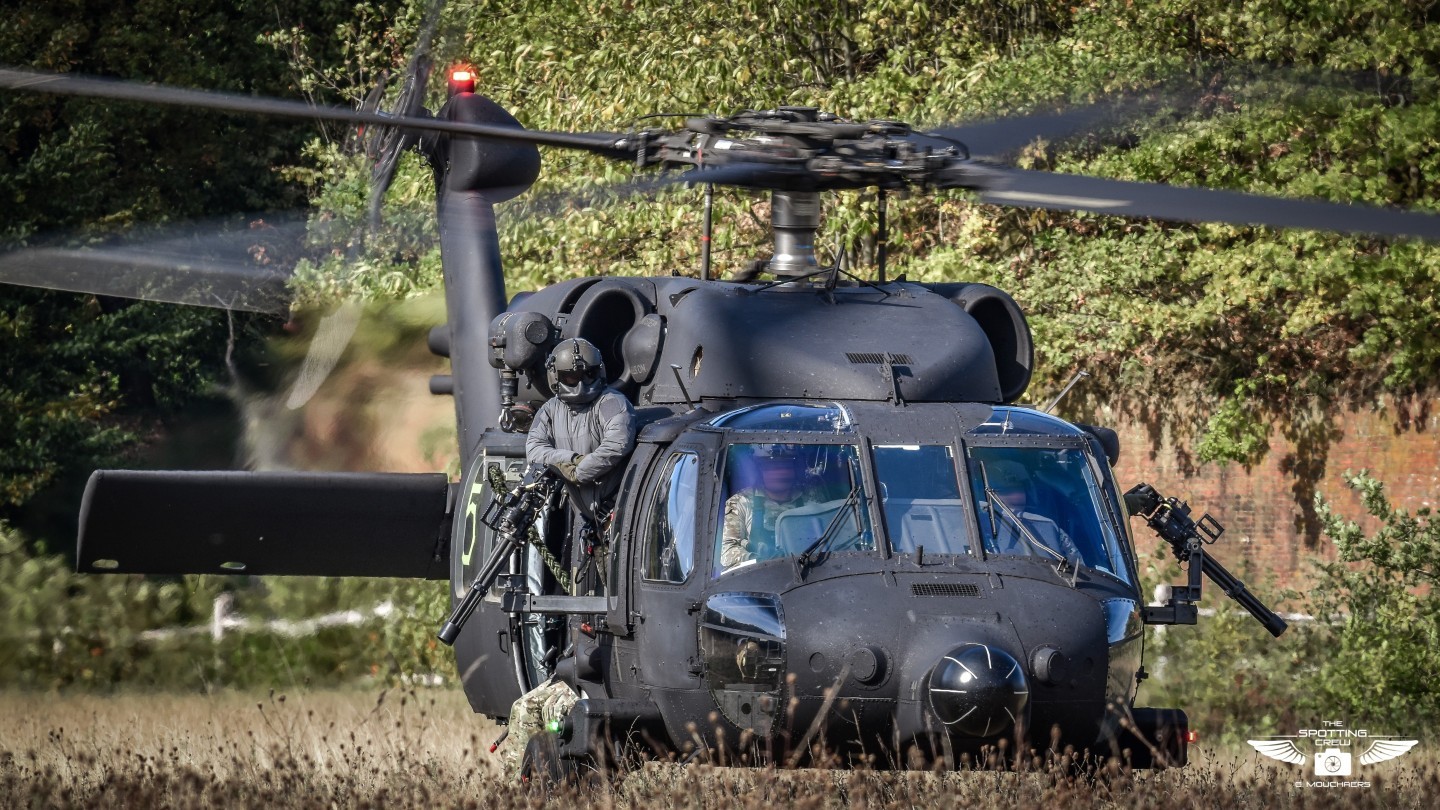 Polish Black hawk S-70I '1305' during an exercise at the citadel of Diest in collaboration with the RNLAF and Belgian Army 3 para & Maot.