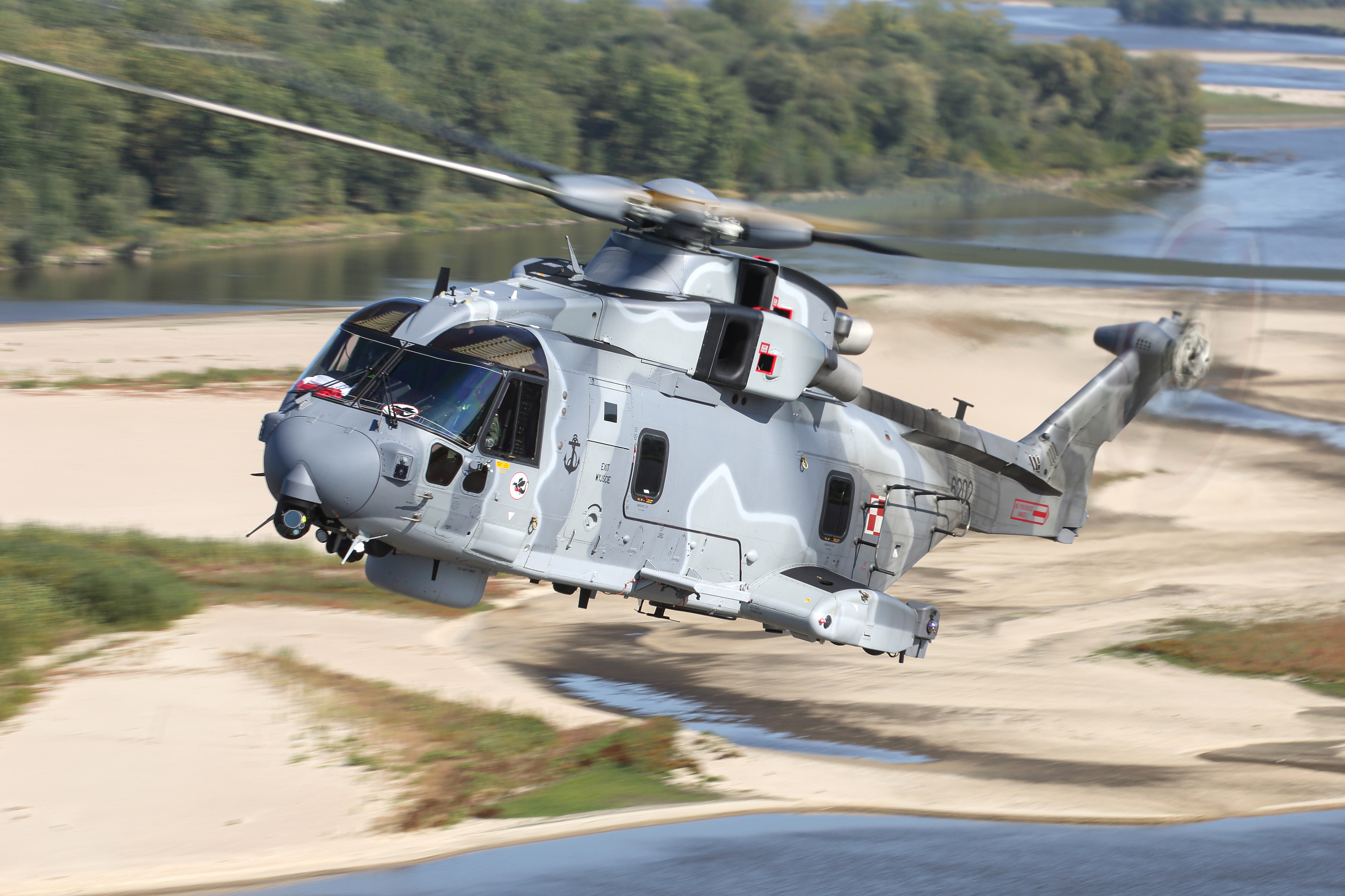 Polish AW101 on the way to Radom Air Show