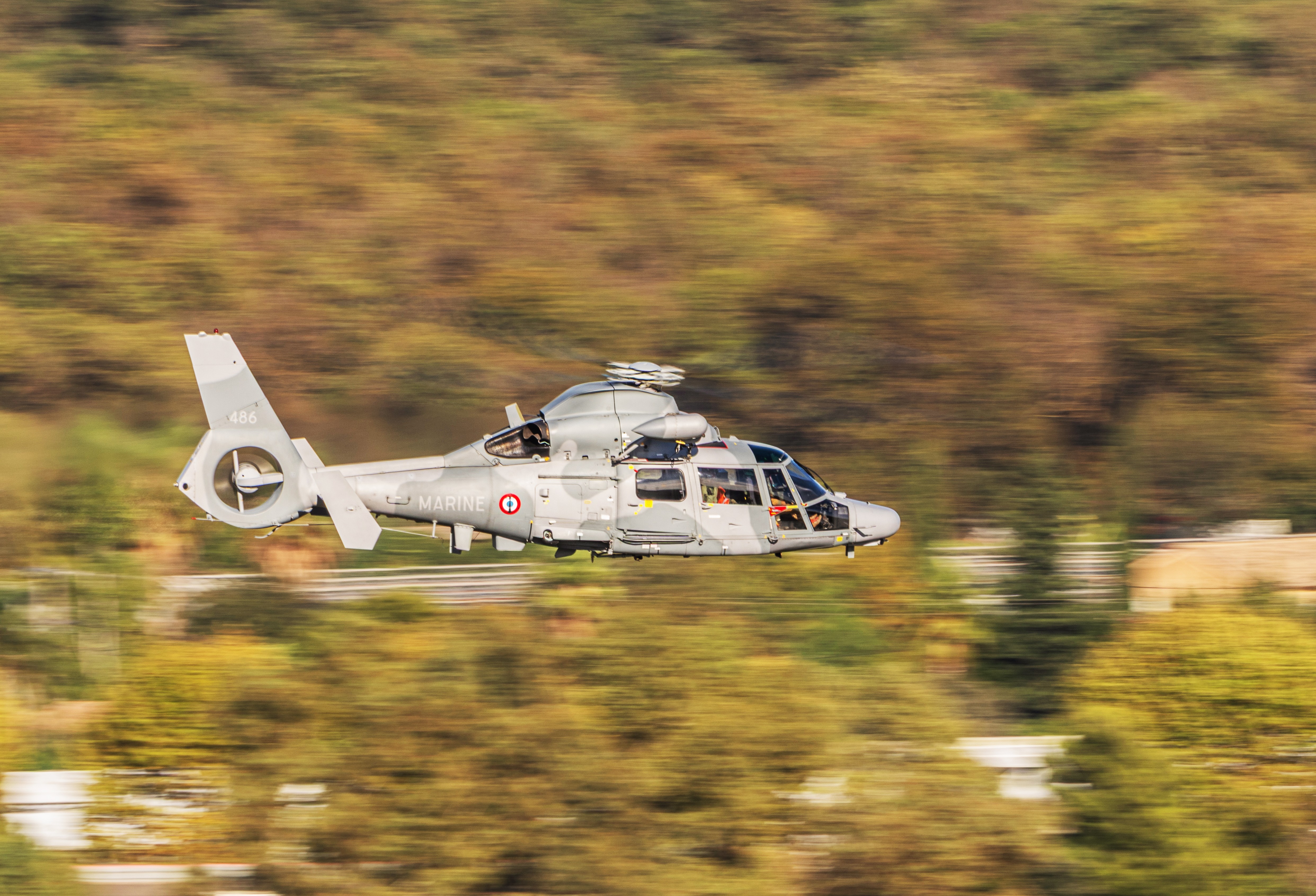 Panther helicopter from Flotilla 36f, French Navy, near the Hyères Naval Air Base